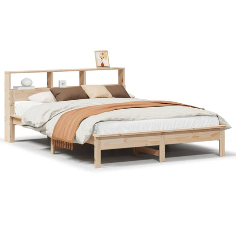 vidaXL Bed Frame without Mattress 140x200 cm Solid Wood Pine