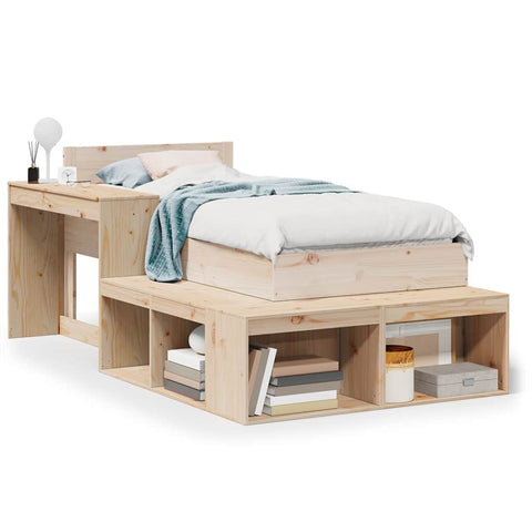 vidaXL Bed Frame without Mattress 80x200 cm Solid Wood Pine