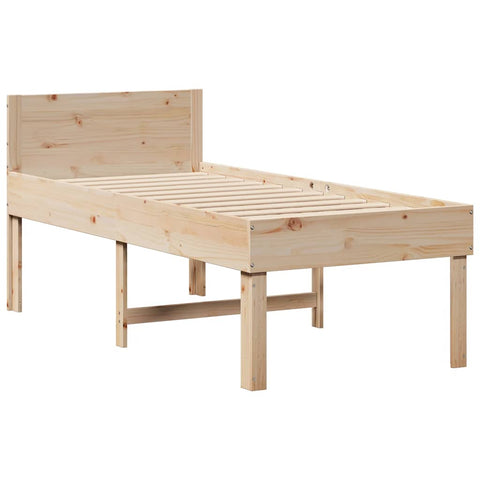vidaXL Bed Frame without Mattress 80x200 cm Solid Wood Pine
