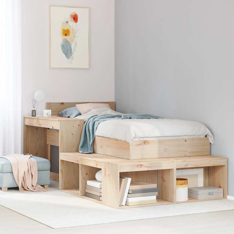 vidaXL Bed Frame without Mattress 80x200 cm Solid Wood Pine