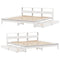 vidaXL Bookcase Bed without Mattress White 200x200 cm Solid Wood Pine