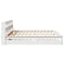 vidaXL Bookcase Bed without Mattress White 180x200 cm Super King Solid Wood Pine