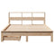vidaXL Bookcase Bed without Mattress 160x200 cm Solid Wood Pine