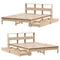 vidaXL Bookcase Bed without Mattress 160x200 cm Solid Wood Pine