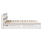 vidaXL Bookcase Bed without Mattress White 150x200 cm King Size Solid Wood Pine