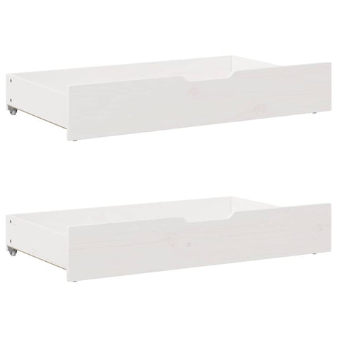 vidaXL Bookcase Bed without Mattress White 150x200 cm King Size Solid Wood Pine