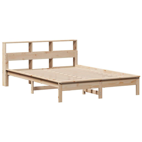 vidaXL Bookcase Bed without Mattress 140x200 cm Solid Wood Pine
