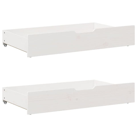 vidaXL Bookcase Bed without Mattress White 140x200 cm Solid Wood Pine