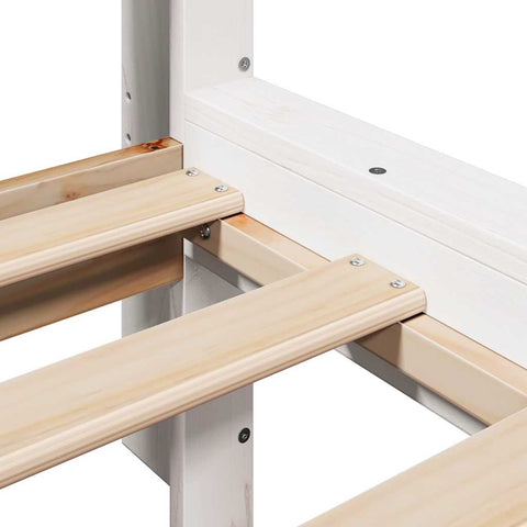vidaXL Bookcase Bed without Mattress White 120x200 cm Solid Wood Pine