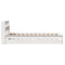 vidaXL Bookcase Bed without Mattress White 100x200 cm Solid Wood Pine