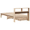 vidaXL Bookcase Bed without Mattress 90x200 cm Solid Wood Pine
