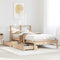 vidaXL Bookcase Bed without Mattress 90x200 cm Solid Wood Pine
