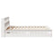vidaXL Bookcase Bed without Mattress White 140x190 cm Solid Wood Pine