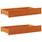 vidaXL Bookcase Bed without Mattress Wax Brown 120x190 cm Small Double Solid Wood Pine