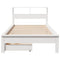 vidaXL Bookcase Bed without Mattress White 90x190 cm Single Solid Wood Pine