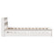 vidaXL Bookcase Bed without Mattress White 90x190 cm Single Solid Wood Pine
