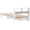 vidaXL Bookcase Bed without Mattress White 90x190 cm Single Solid Wood Pine