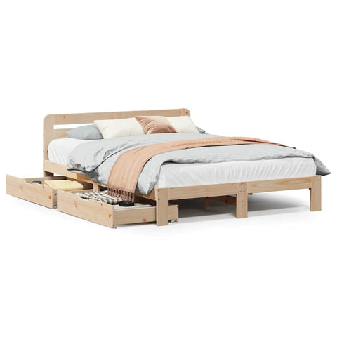 vidaXL Bed Frame without Mattress 120x200 cm Solid Wood Pine