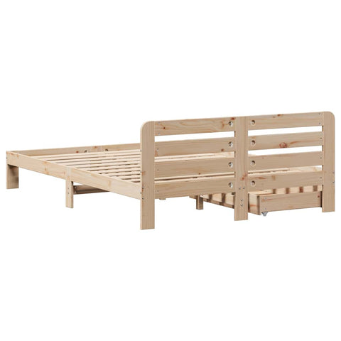 vidaXL Bed Frame without Mattress 120x200 cm Solid Wood Pine