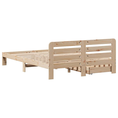 vidaXL Bed Frame without Mattress 160x200 cm Solid Wood Pine