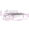 vidaXL Bed Frame without Mattress White 180x200 cm Super King Solid Wood Pine