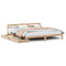 vidaXL Bed Frame without Mattress 200x200 cm Solid Wood Pine