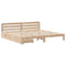 vidaXL Bed Frame without Mattress 200x200 cm Solid Wood Pine