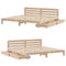 vidaXL Bed Frame without Mattress 200x200 cm Solid Wood Pine