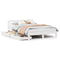 vidaXL Bed Frame without Mattress White 140x190 cm Solid Wood Pine