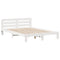 vidaXL Bed Frame without Mattress White 140x190 cm Solid Wood Pine