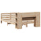 vidaXL Bed Frame without Mattress 140x200 cm Solid Wood Pine