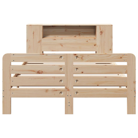 vidaXL Bed Frame without Mattress 150x200 cm King Size Solid Wood Pine