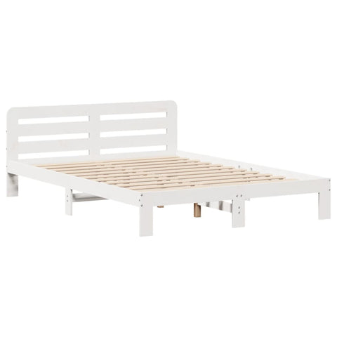 vidaXL Bed Frame without Mattress White 160x200 cm Solid Wood Pine