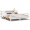 vidaXL Bed Frame without Mattress White 180x200 cm Super King Solid Wood Pine