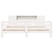 vidaXL Bed Frame without Mattress White 180x200 cm Super King Solid Wood Pine