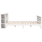 vidaXL Bed Frame without Mattress White 180x200 cm Super King Solid Wood Pine