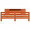 vidaXL Bed Frame without Mattress Wax Brown 180x200 cm Super King Solid Wood Pine