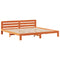 vidaXL Bed Frame without Mattress Wax Brown 180x200 cm Super King Solid Wood Pine