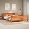 vidaXL Bed Frame without Mattress Wax Brown 180x200 cm Super King Solid Wood Pine