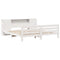 vidaXL Bed Frame without Mattress White 200x200 cm Solid Wood Pine