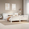 vidaXL Bed Frame without Mattress White 200x200 cm Solid Wood Pine