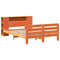 vidaXL Bed Frame without Mattress Wax Brown 140x190 cm Solid Wood Pine