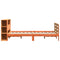 vidaXL Bed Frame without Mattress Wax Brown 140x190 cm Solid Wood Pine