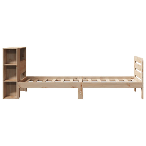 vidaXL Bed Frame without Mattress 90x190 cm Single Solid Wood Pine