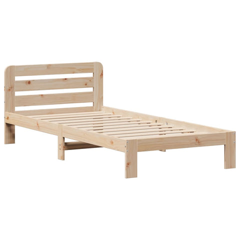 vidaXL Bed Frame without Mattress 90x190 cm Single Solid Wood Pine
