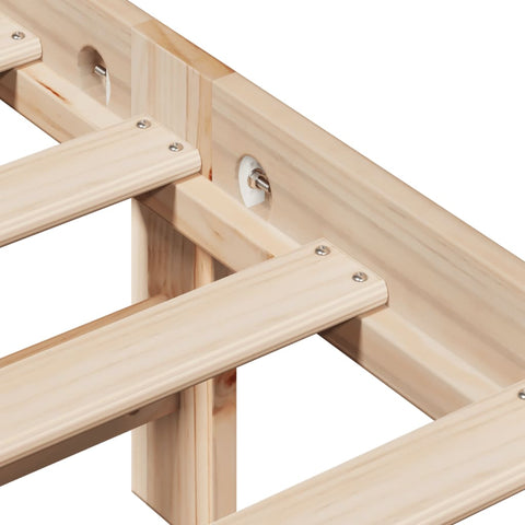 vidaXL Bed Frame without Mattress 90x190 cm Single Solid Wood Pine