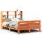 vidaXL Bed Frame without Mattress Wax Brown 120x200 cm Solid Wood Pine