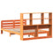 vidaXL Bed Frame without Mattress Wax Brown 120x200 cm Solid Wood Pine