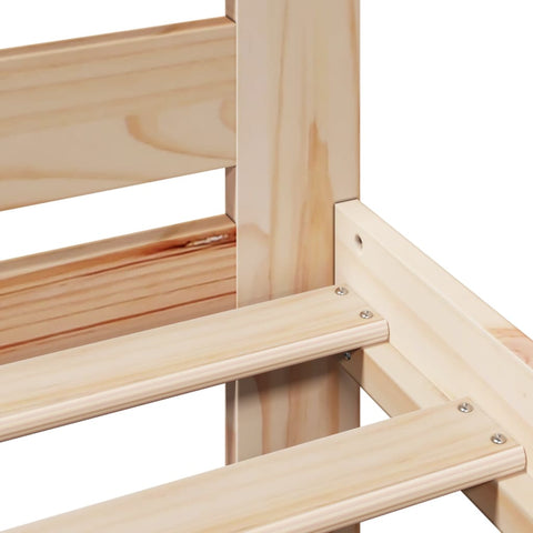 vidaXL Bed Frame without Mattress 140x200 cm Solid Wood Pine