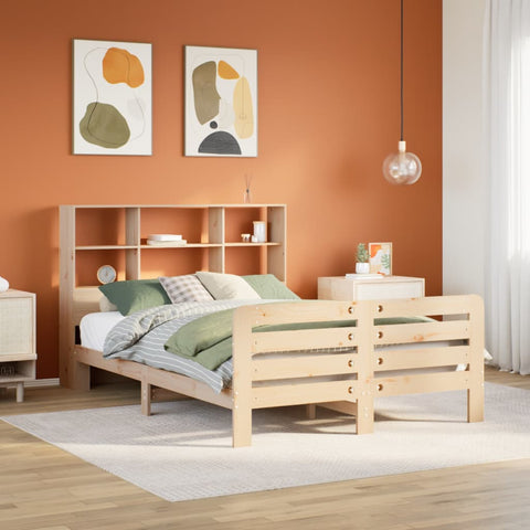 vidaXL Bed Frame without Mattress 140x200 cm Solid Wood Pine